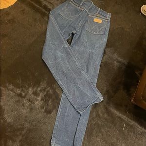 Classic dark wash denim wranglers